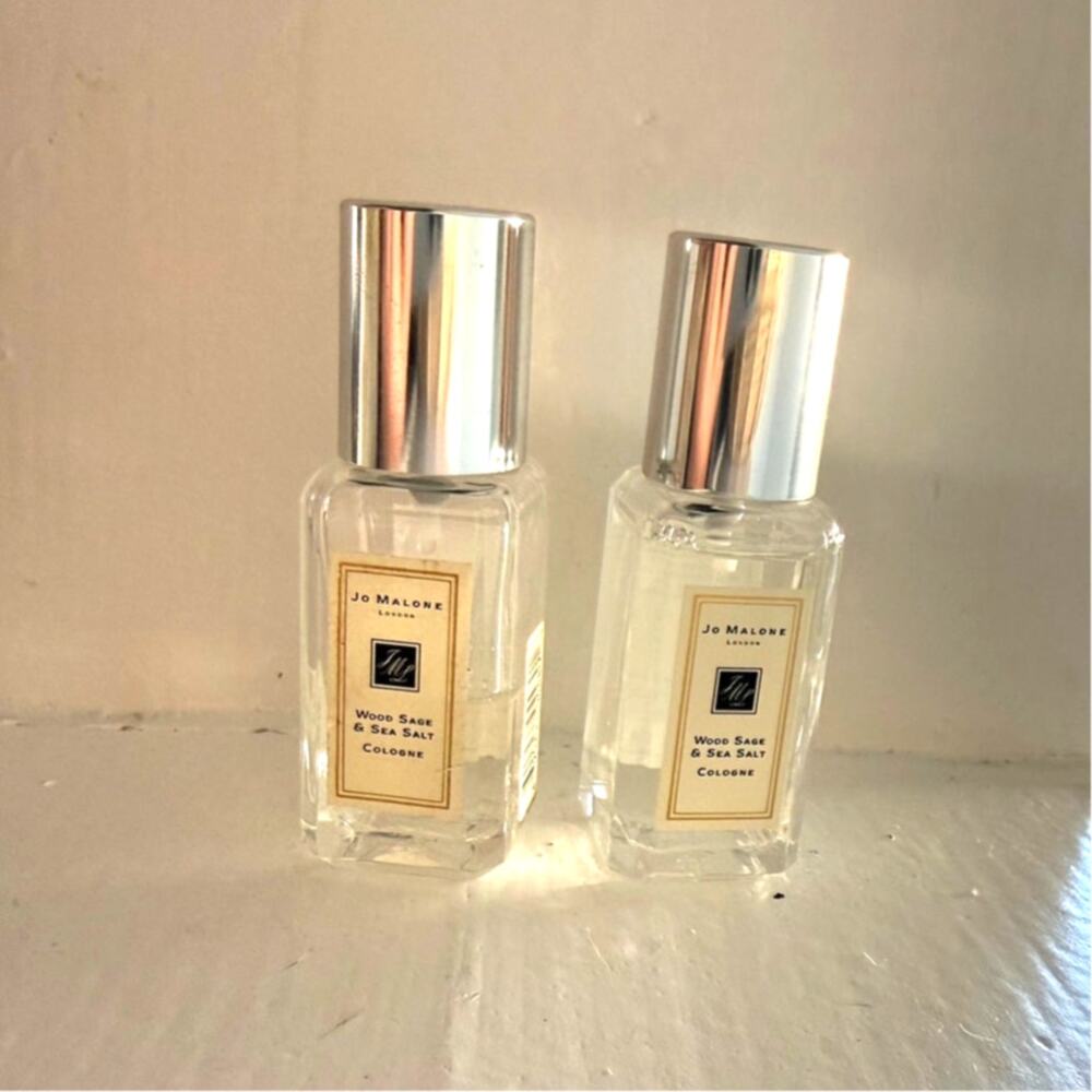 Jo Malone Wood Sage & Sea Salt Cologne 2 Travel Bottles .3 fl oz/ 9 mL - AS IS